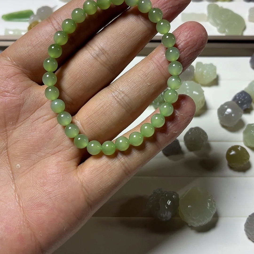 和田玉未镶嵌手链