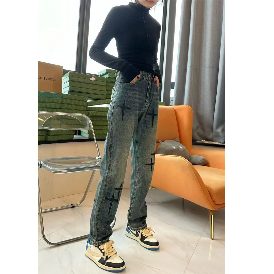 【宽松直筒】“95%的棉”直筒宽松牛仔裤男士2025年秋冬新款潮牌裤子
