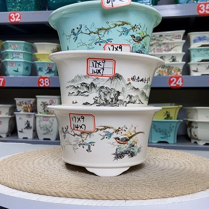 紫砂紫砂花盆1006