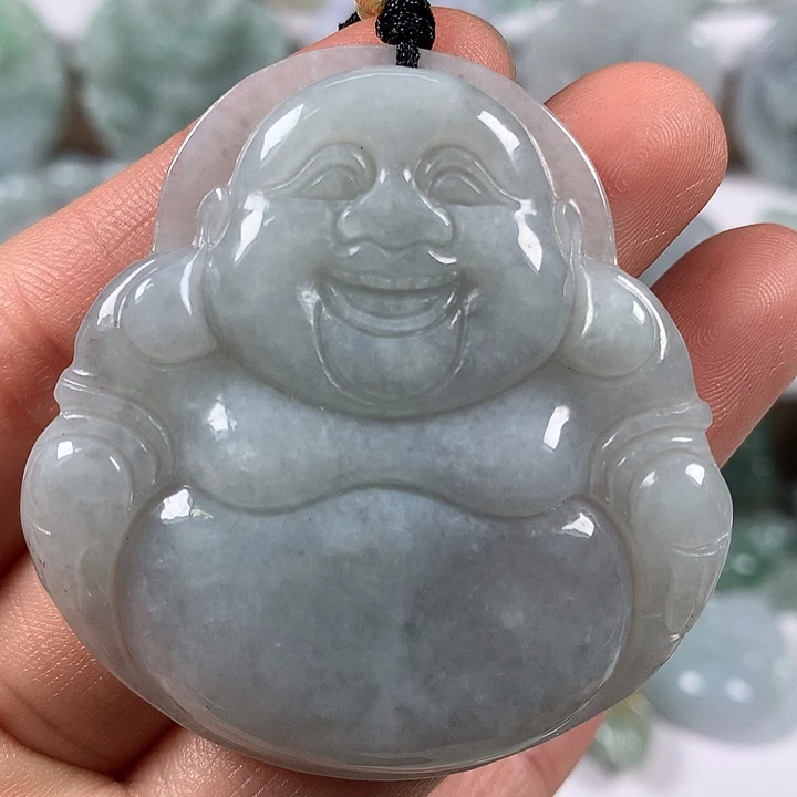 翡翠未镶嵌颈饰笑佛福利有棉线福利
