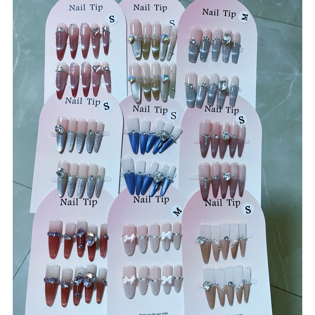 纯手工穿戴甲夏至未至风格款式