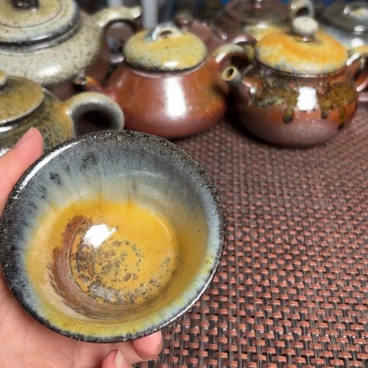 茶杯紫砂金钟杯彩100 C