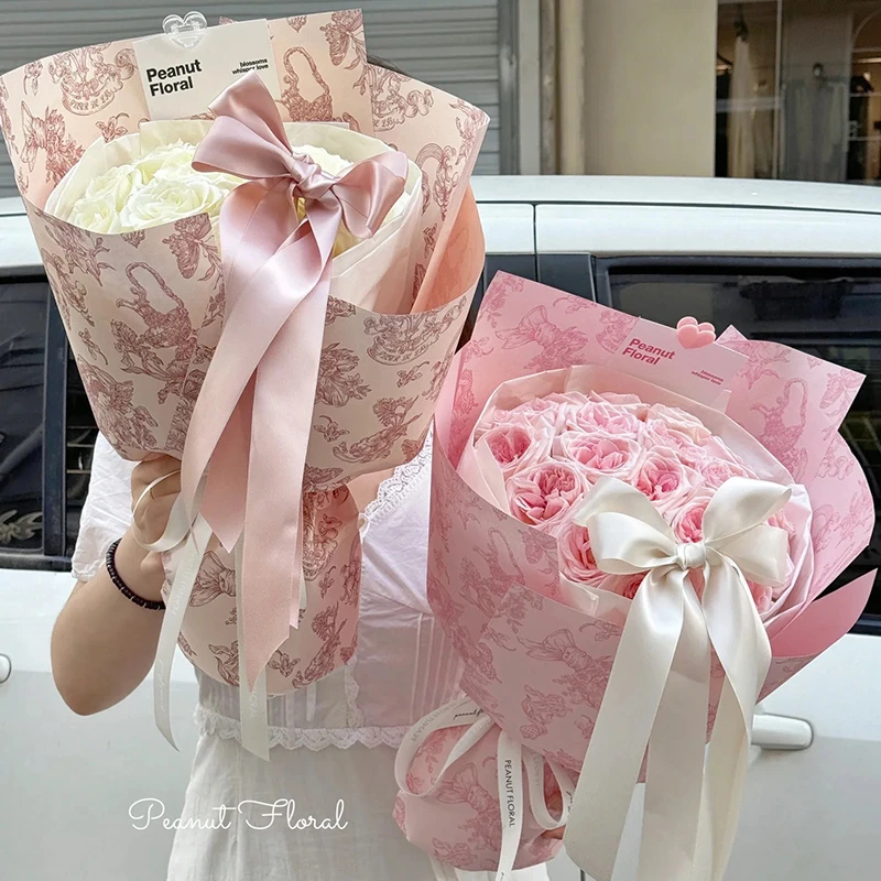 【花喜爱】新款理想的乌托邦包装纸花店资材手工DIY花束浪漫包花纸