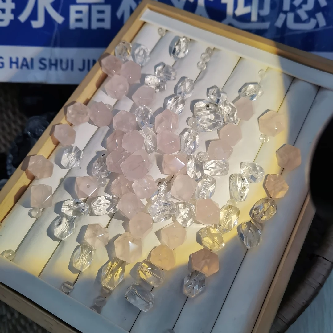 天然白水晶随行单珠10mm（赠送一颗粉晶随行单珠）多样性发一