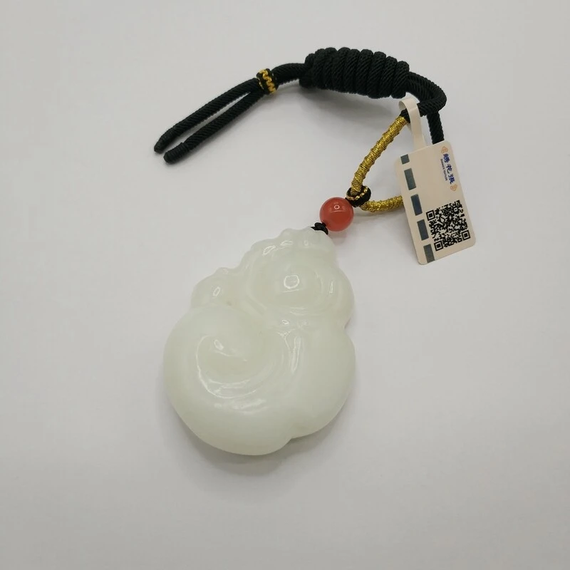 【预展链接】M25HN006179 - 和田白玉如意挂件