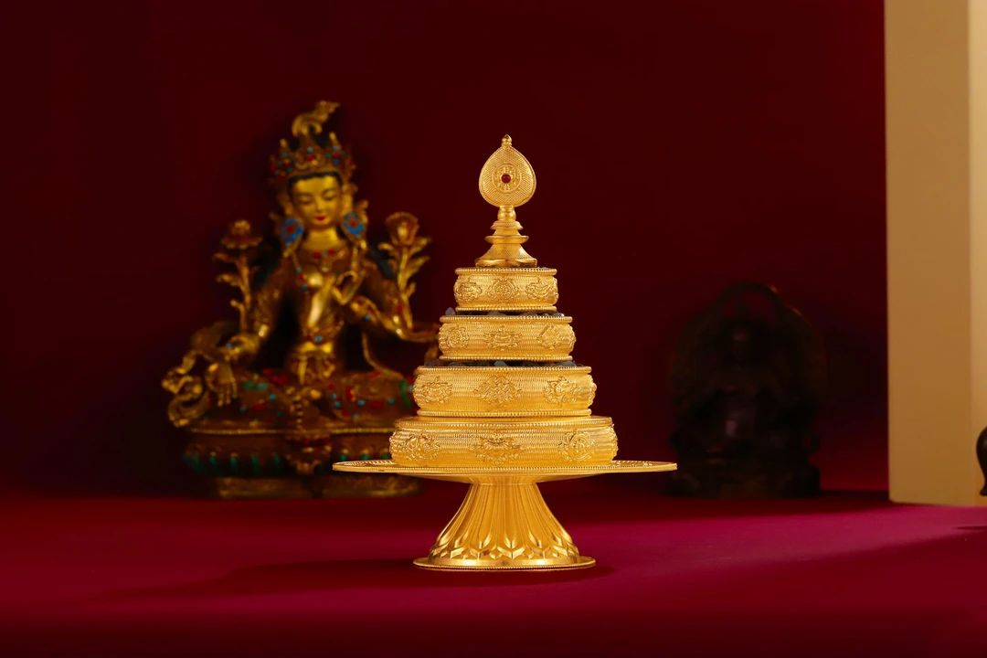 【龙措出品】八吉祥曼扎盘藏传用品密宗曼达盘供曼扎修盘