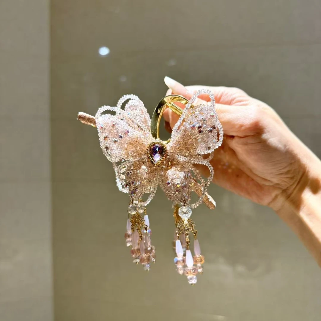 【莫奈海之星】幻影系列蝴蝶抓夹小众设计气质高级感日常款