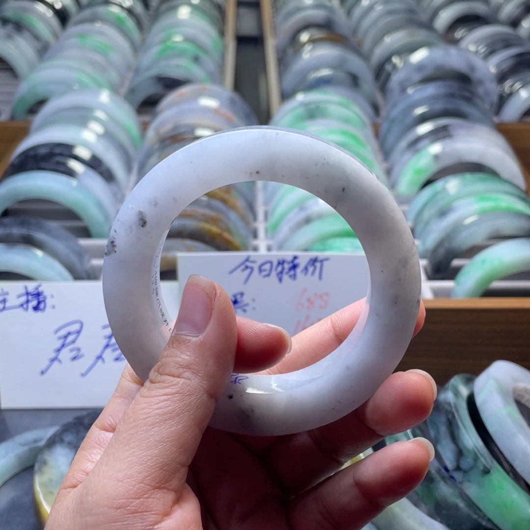 森***森定制翡翠未镶嵌纯天然翡翠手镯定制