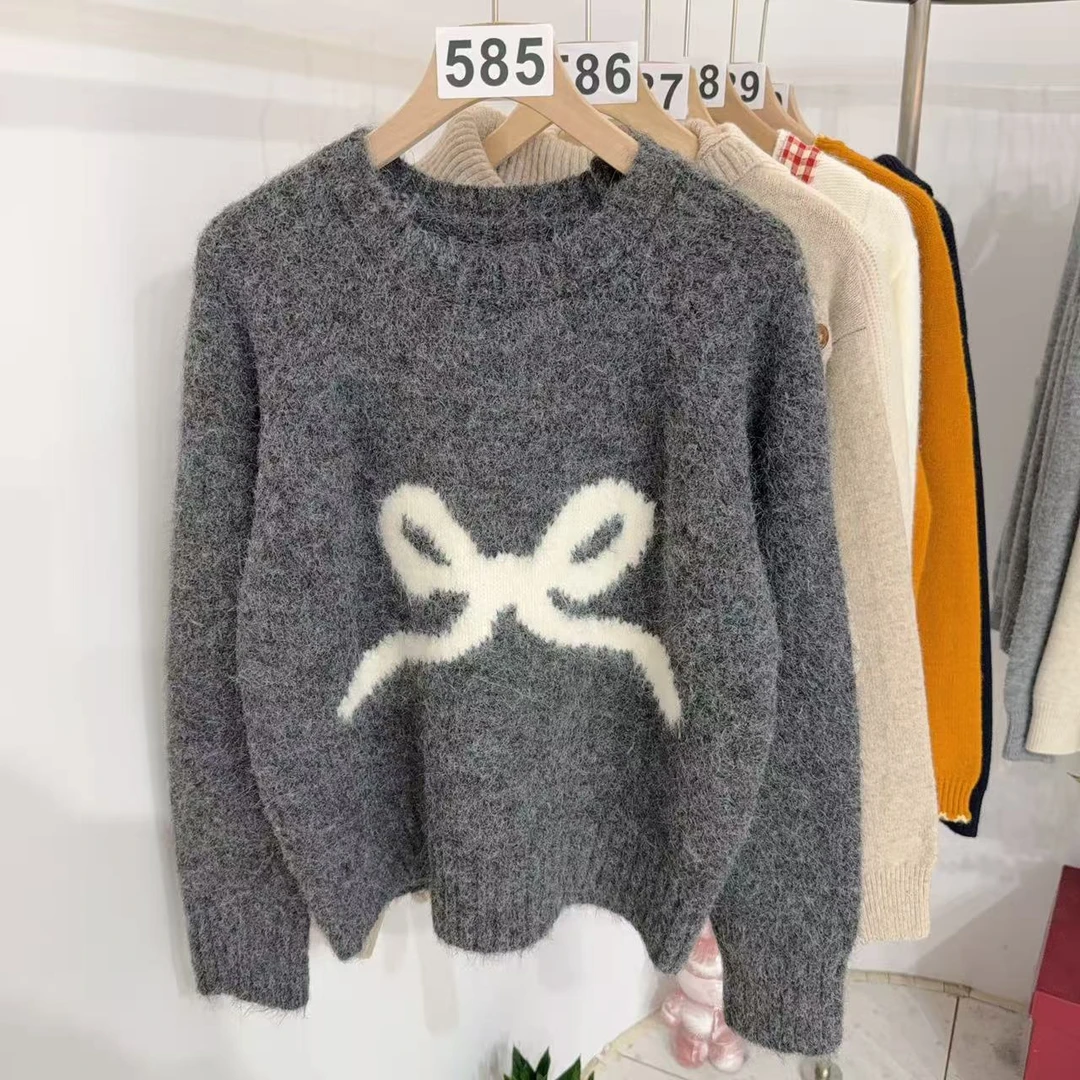 25585号针织开衫2025秋冬新款外套女装毛衣百搭韩