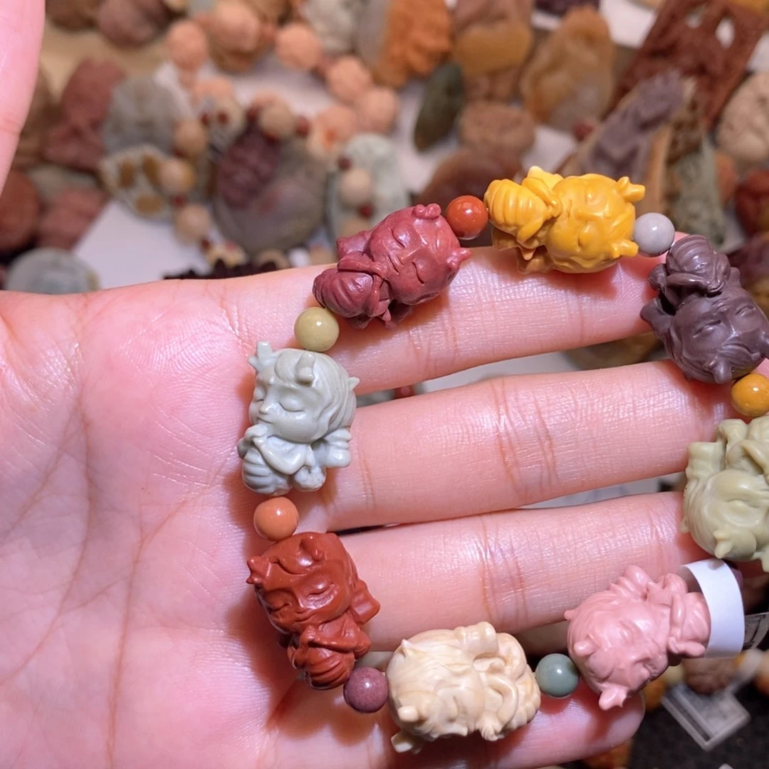 石英质玉（阿拉善玉）手串未镶嵌