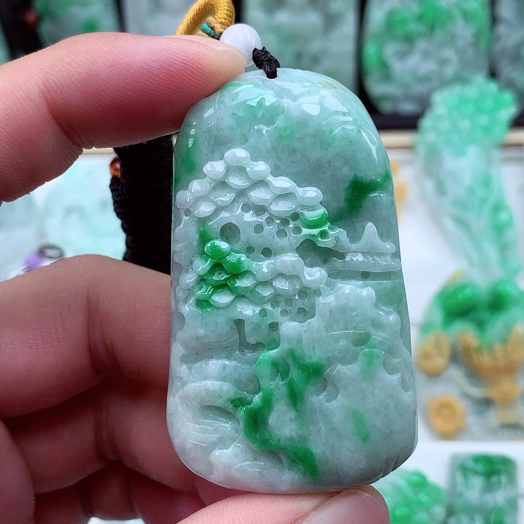 翡翠未镶嵌颈饰翡翠吊坠