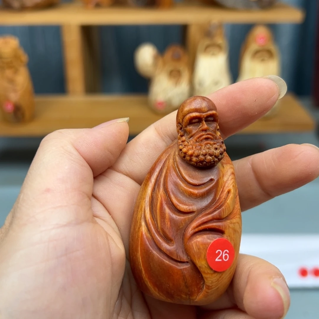 木***木木崖柏木摆件手把件，