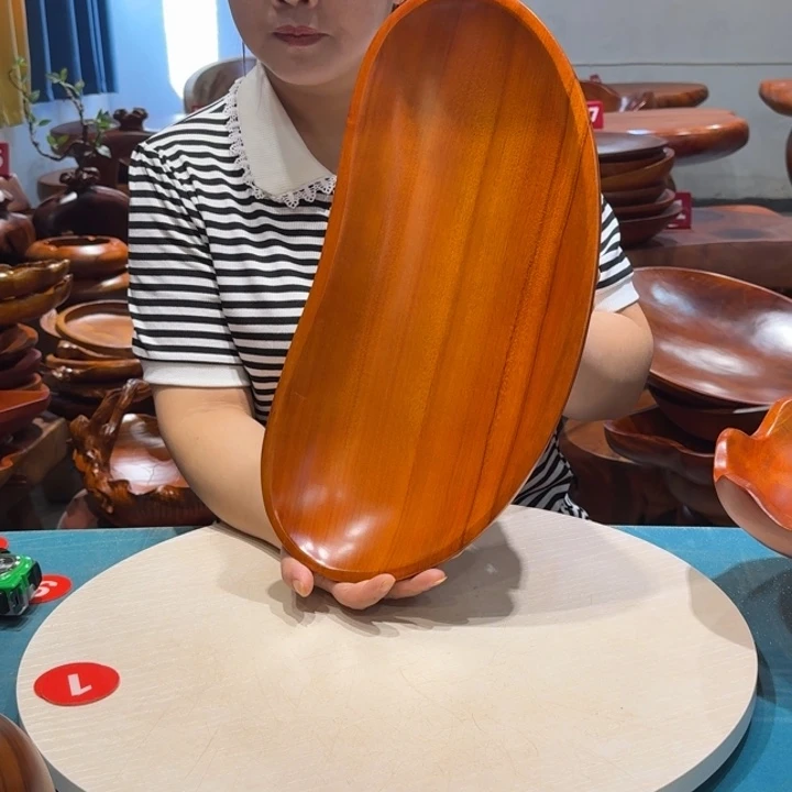木香樟实木手工果盘