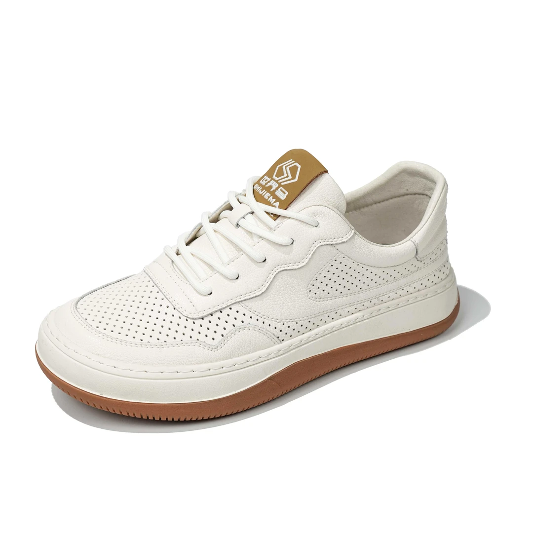 夏季透气百搭轻便休闲气质男鞋透气牛皮鞋S-473