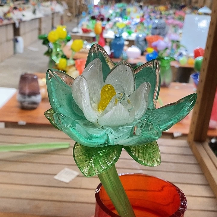 琉璃玫瑰花高度42厘米9左右