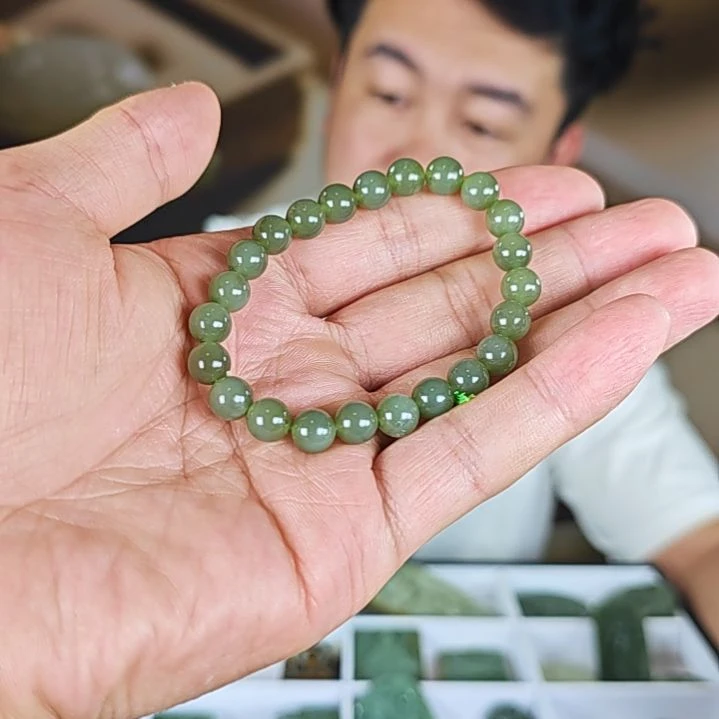 手链未镶嵌和田玉（糖玉）