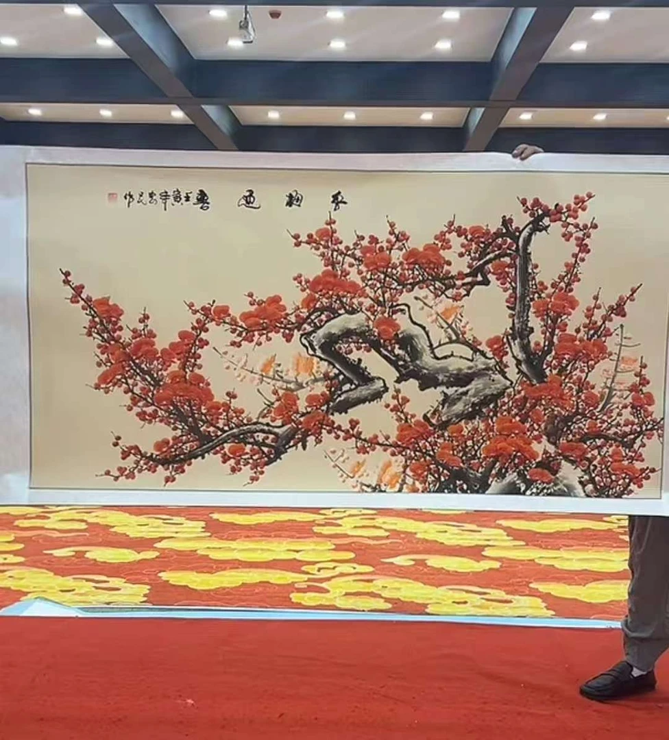 2国画装饰挂画卷轴高档锦绫已装裱大六尺（16）