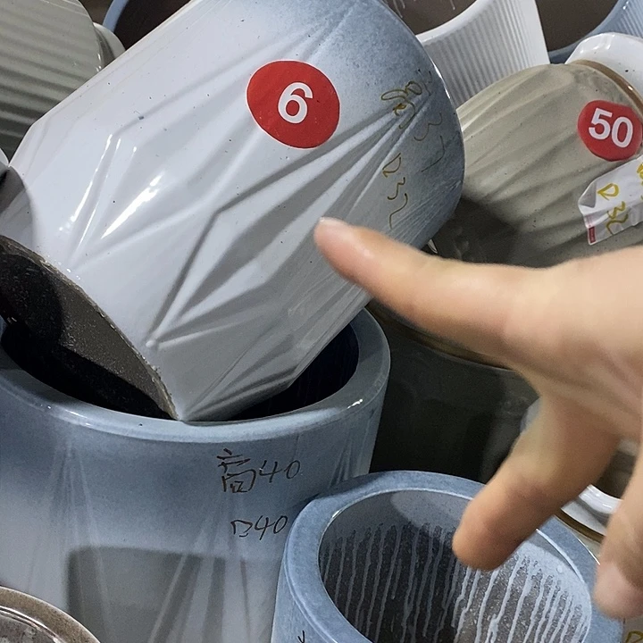 高温烧制特价一套三个盆陶瓷