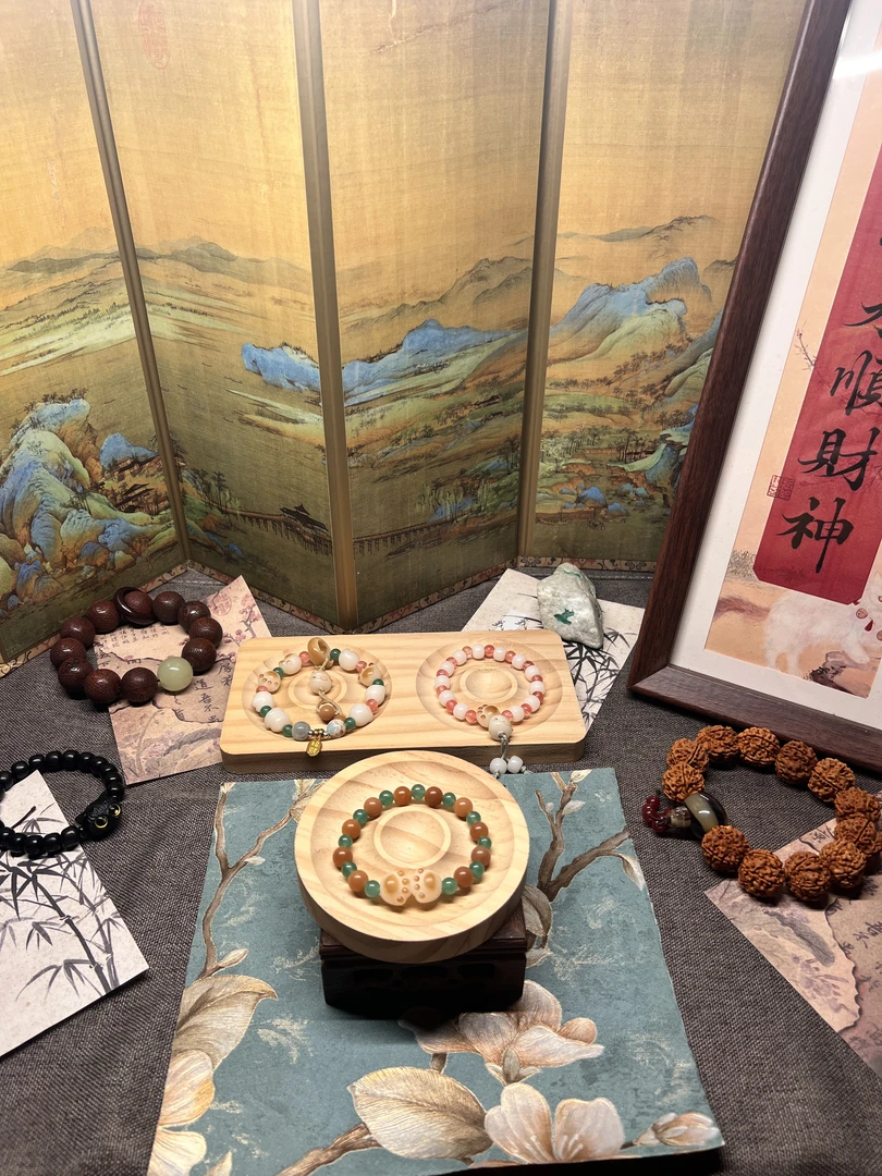 天然炭烧菩提根猫爪手串新中式女款日常百搭文玩手链温润青青香舍