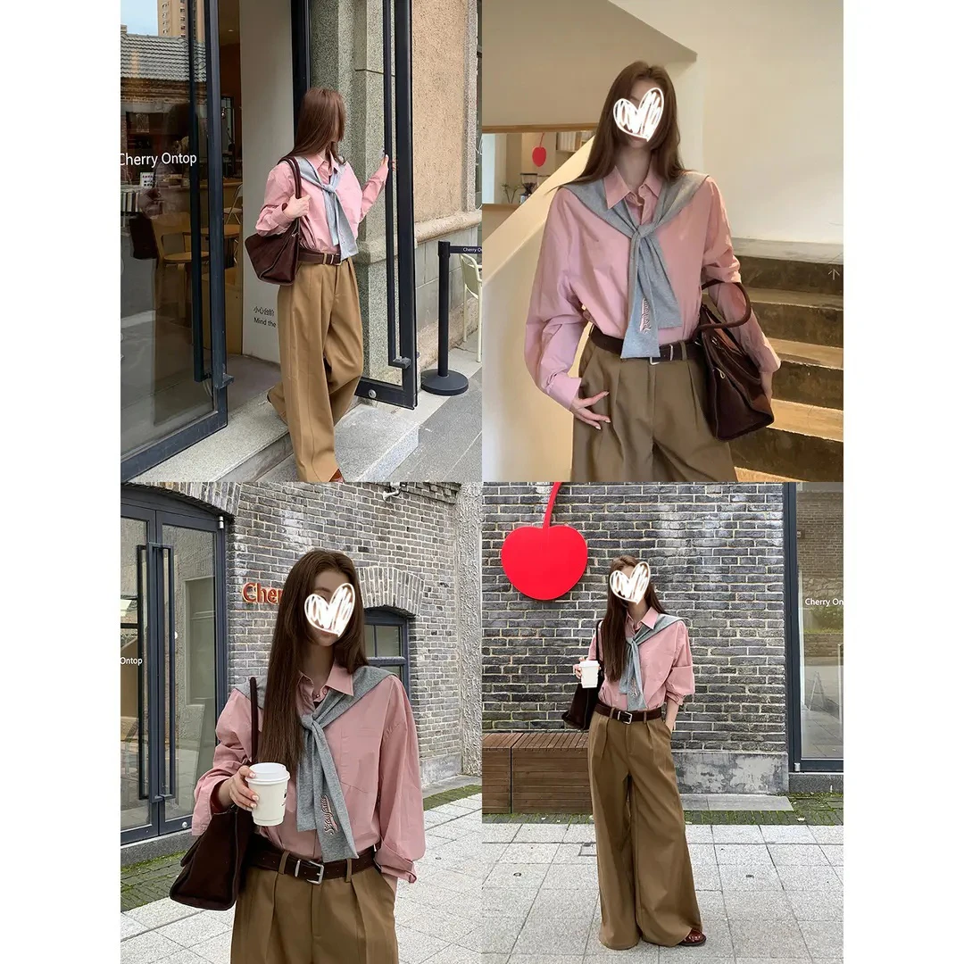 【菲林少女衬衫】秋季新款森系高级感时尚百搭披肩刺绣欧美风BD衬衫