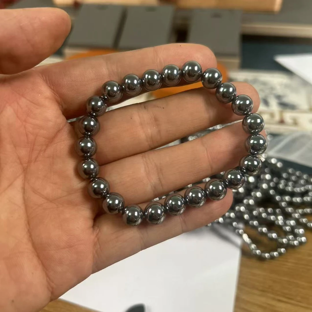 非金属玻璃手链 卡8mm赫赫经典大气单圈手串