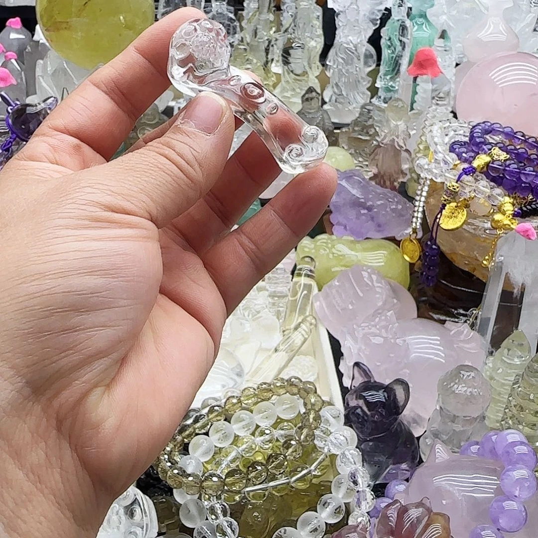 水晶未镶嵌车挂摆件