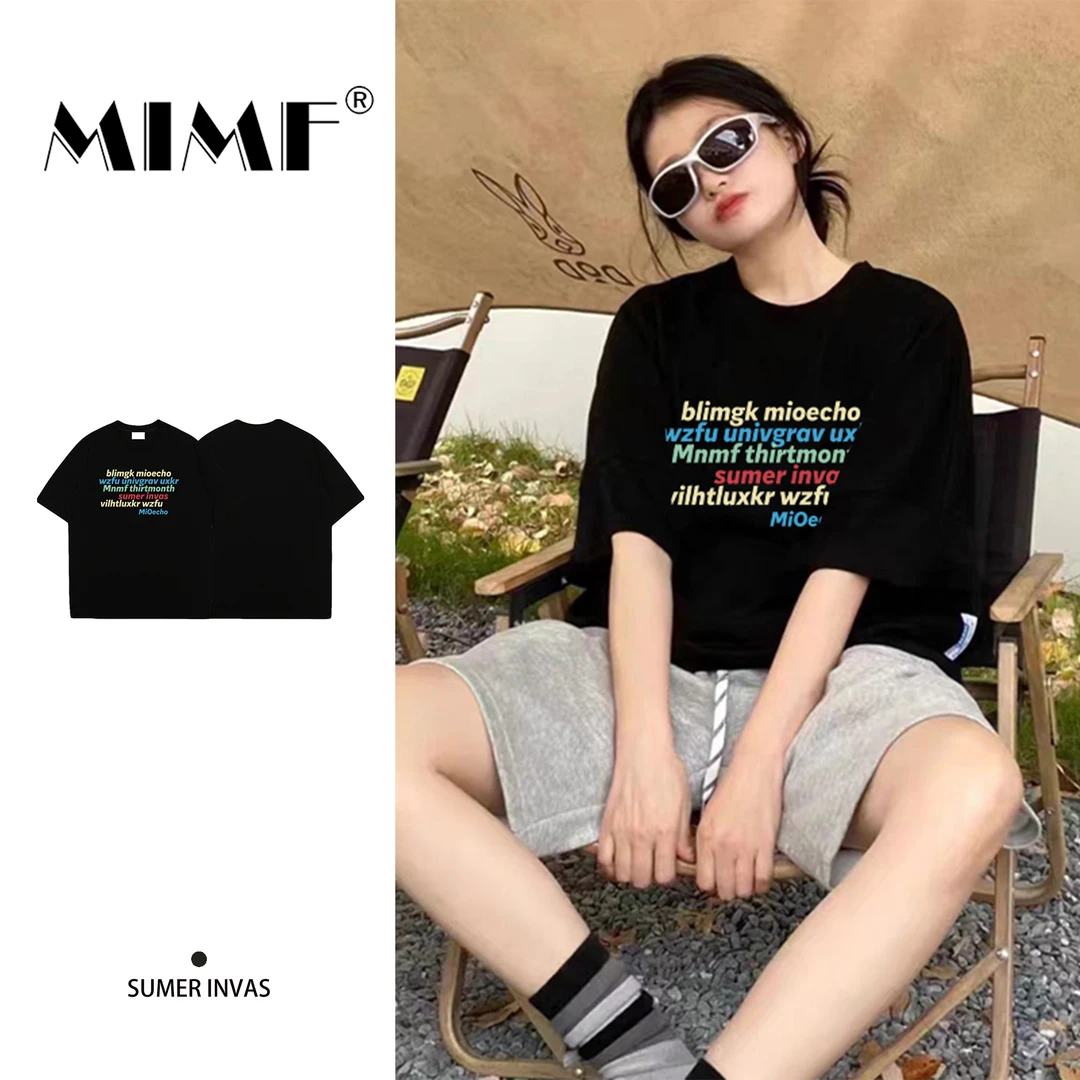 潮牌时尚重磅夏季新款韩版上衣纯棉新款2025短袖T恤女装chic上衣
