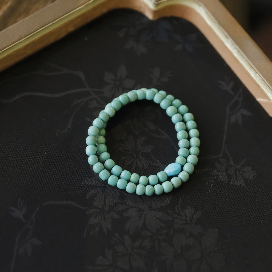 麦麦【清沅】天然绿松石 手串 多样性发货
