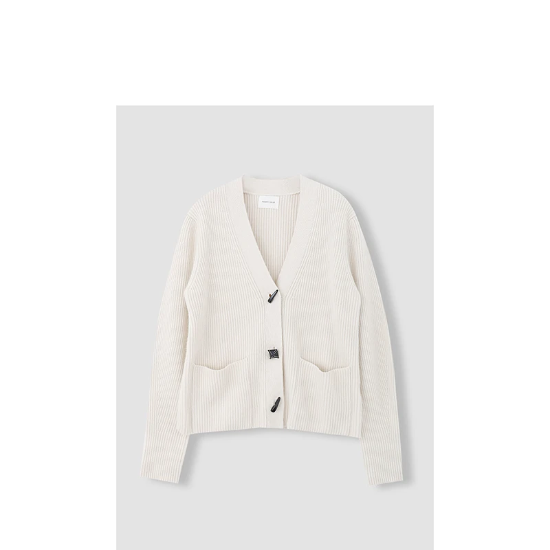 【娜姐自创】浣熊戎～加厚休闲韩系不规则扣针织开衫 HWNH022X