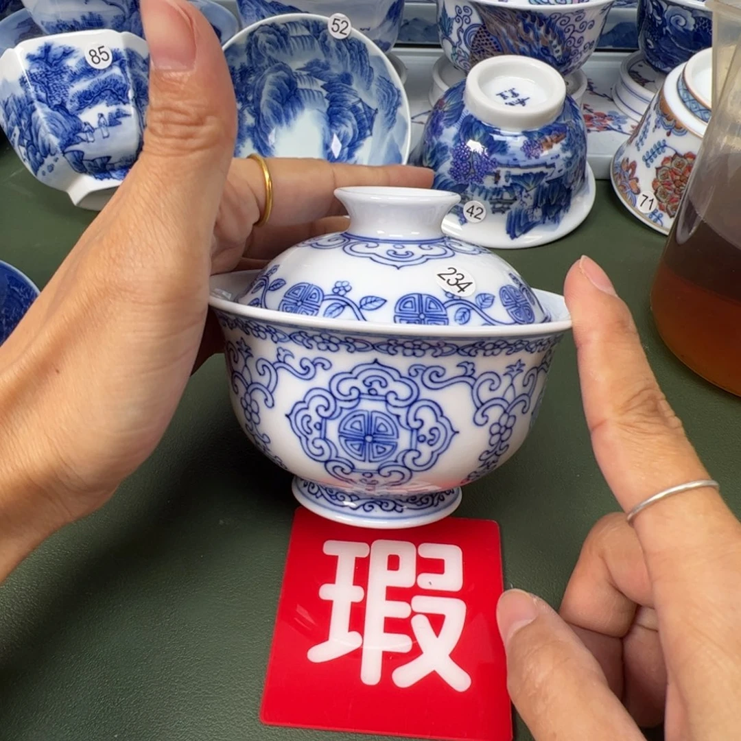 陶瓷景德镇纯手工纯手绘茶具木木234