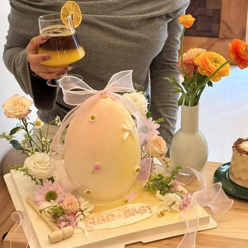 新款破壳日生日蛋糕同城配送鲜花女神女友周岁成人礼上海北京全国