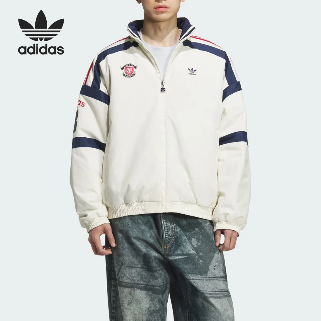 Adidas/阿迪达斯正品三叶草男女双面穿保暖立领棉服KC0094