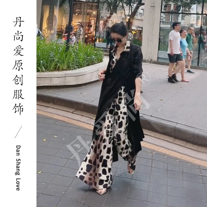 黑色流年假两件高级感提花秋冬酒红色风衣显瘦显高外套