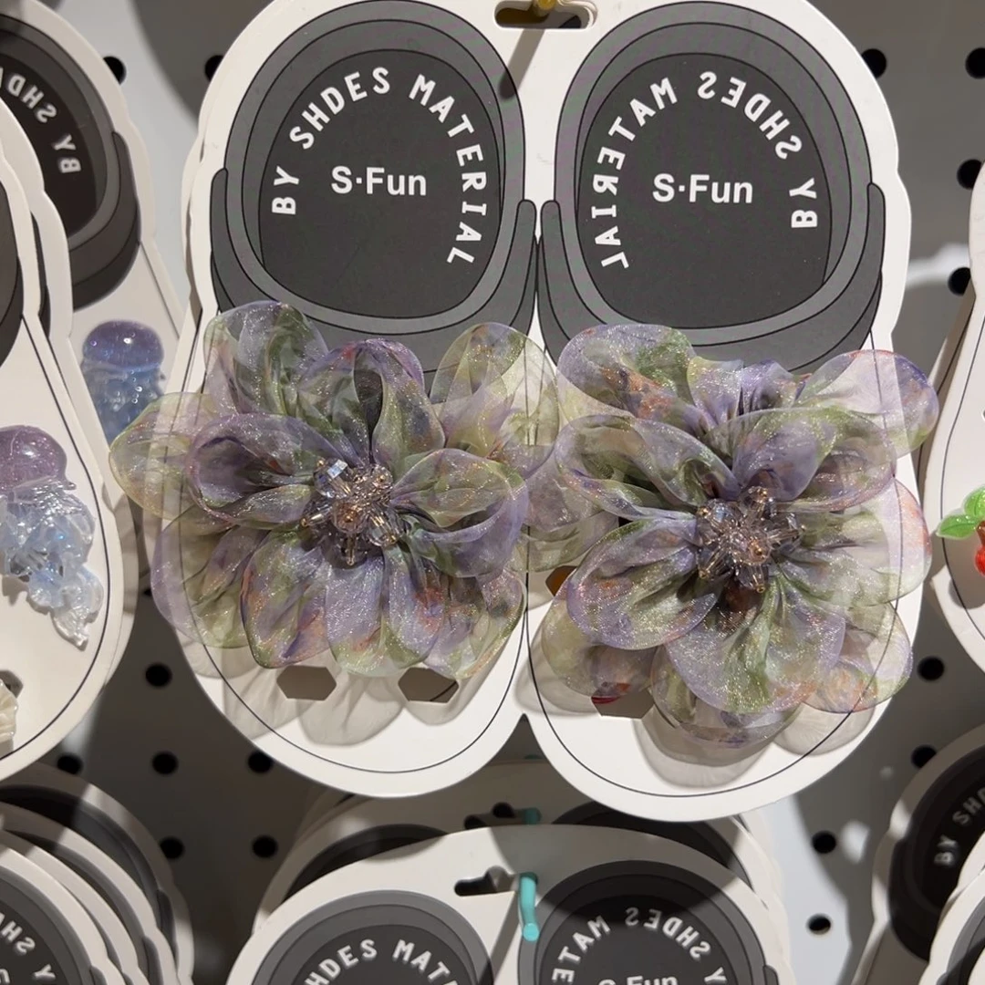 111豹纹芭蕾天仙配鞋花配件