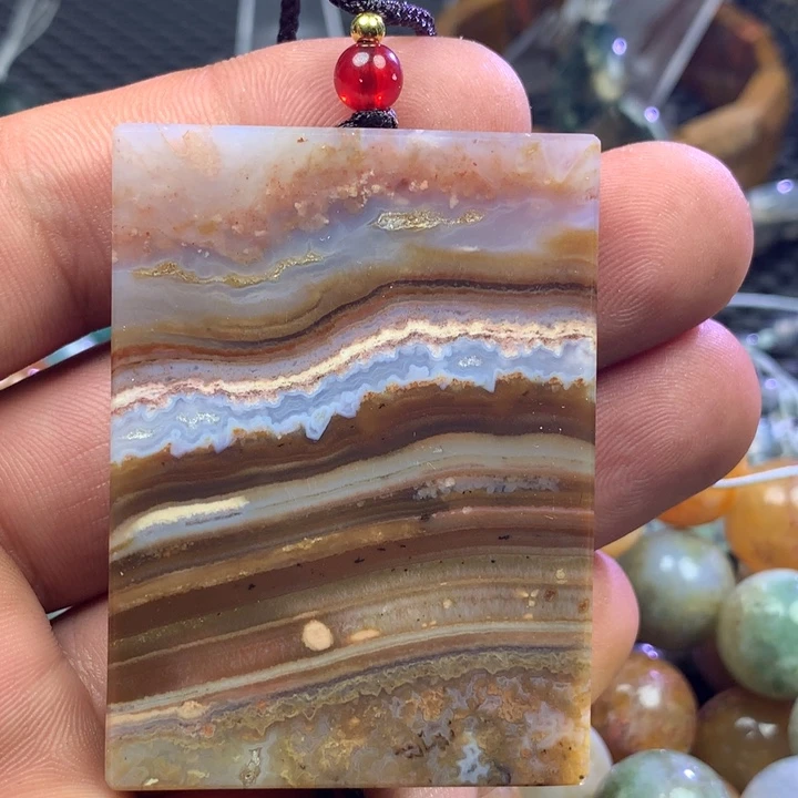 玛瑙/玉髓吊坠(赠链)未镶嵌心****通