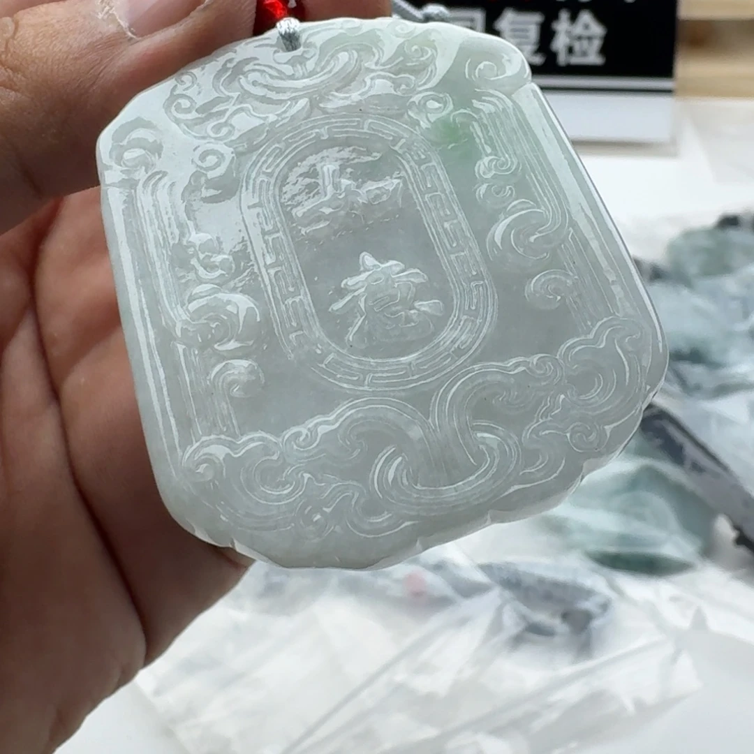 回***声颈饰未镶嵌翡翠天然缅甸A货翡翠