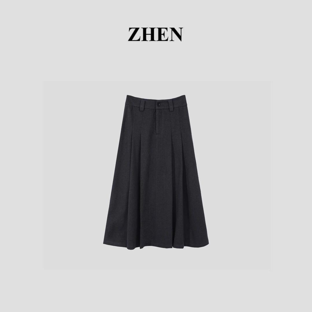 【ZHEN】新款时尚气质百搭半身裙 E3F58001