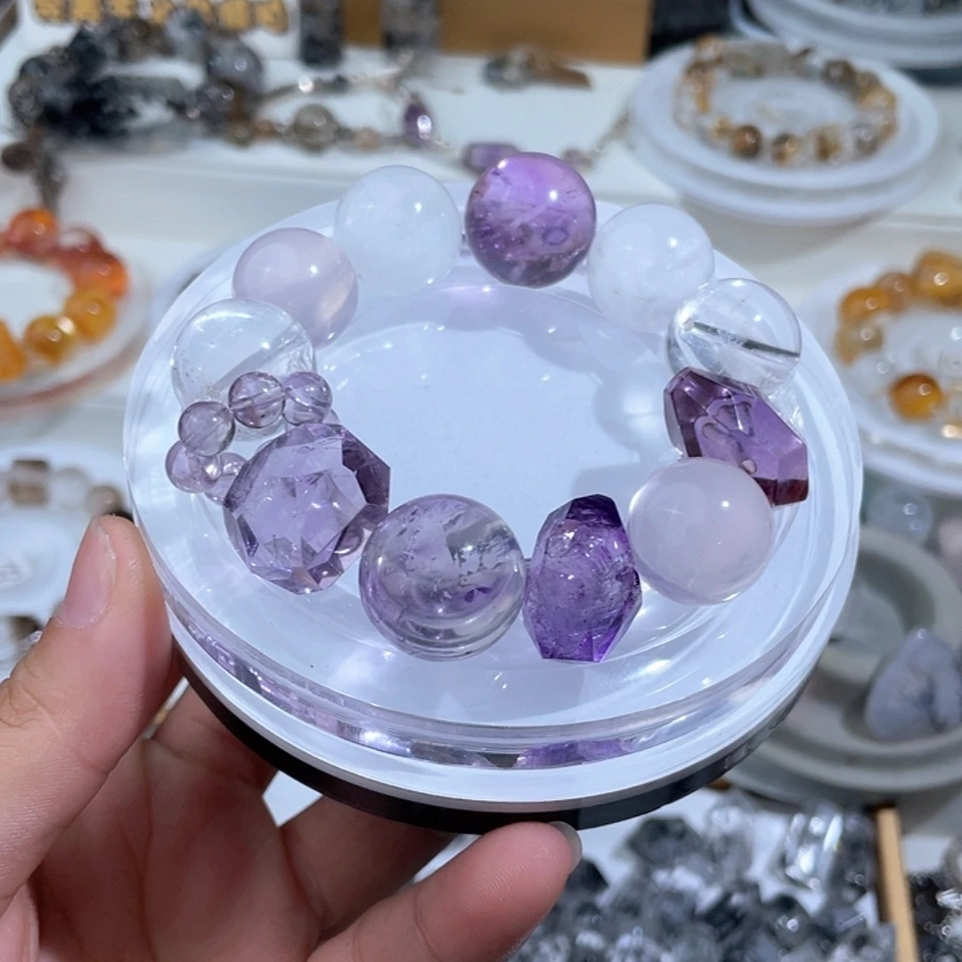 水晶手链银S925镶嵌