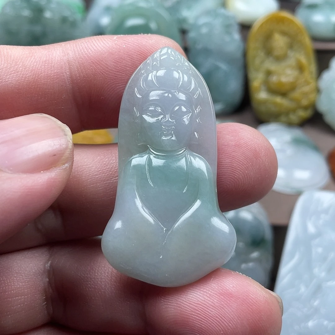 翡翠未镶嵌颈饰宝宝佛