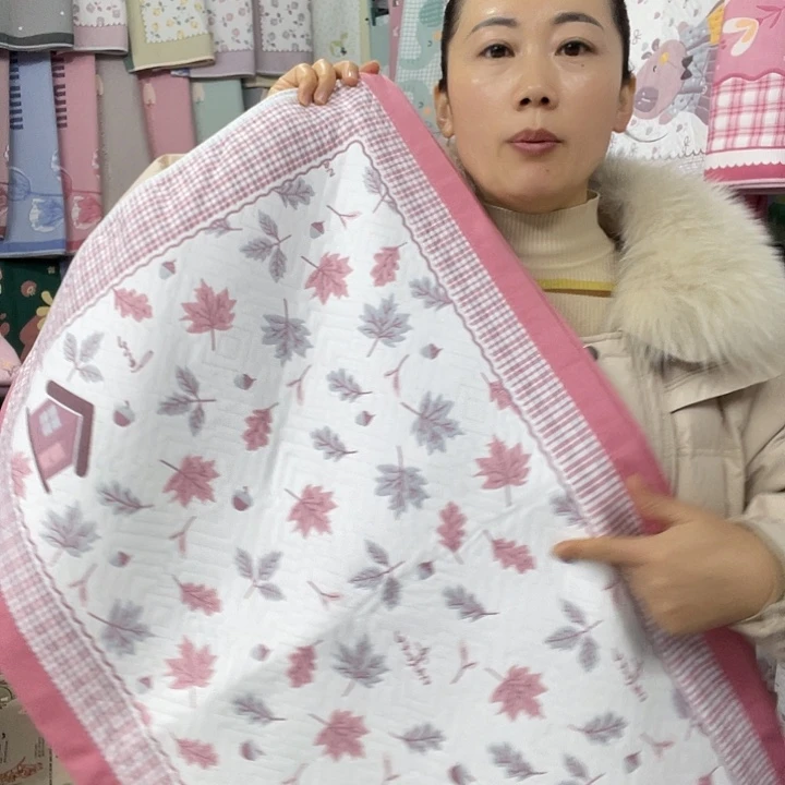 棉特价粉色小枫叶