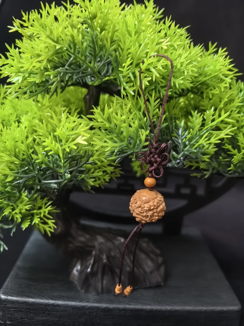 猴头唐狮手工挂饰无泡药单颗顶珠猴头配饰挂件猴头单籽