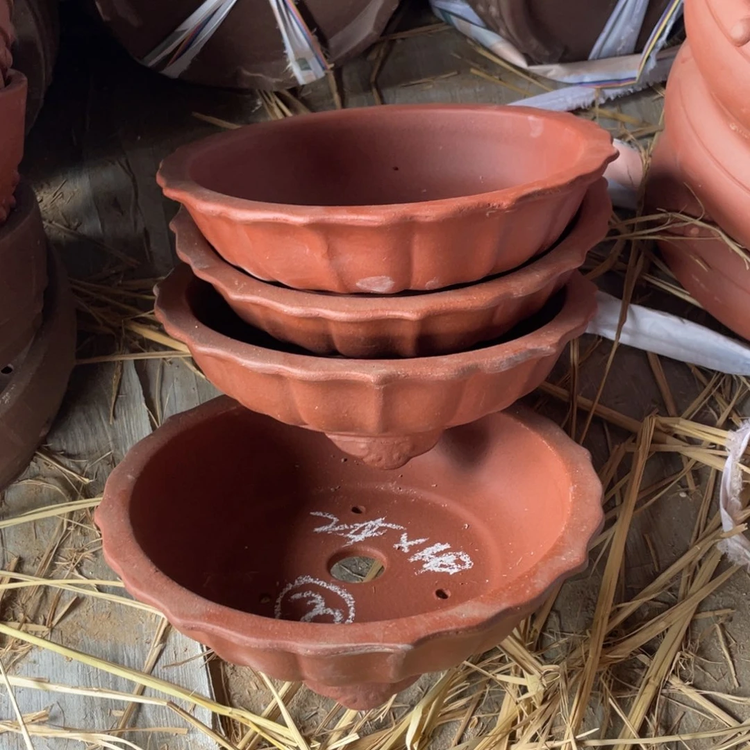 紫砂莲花一组特价盆