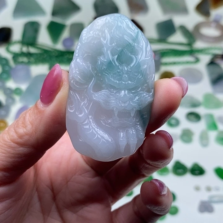 翡翠未镶嵌挂件天然翡翠