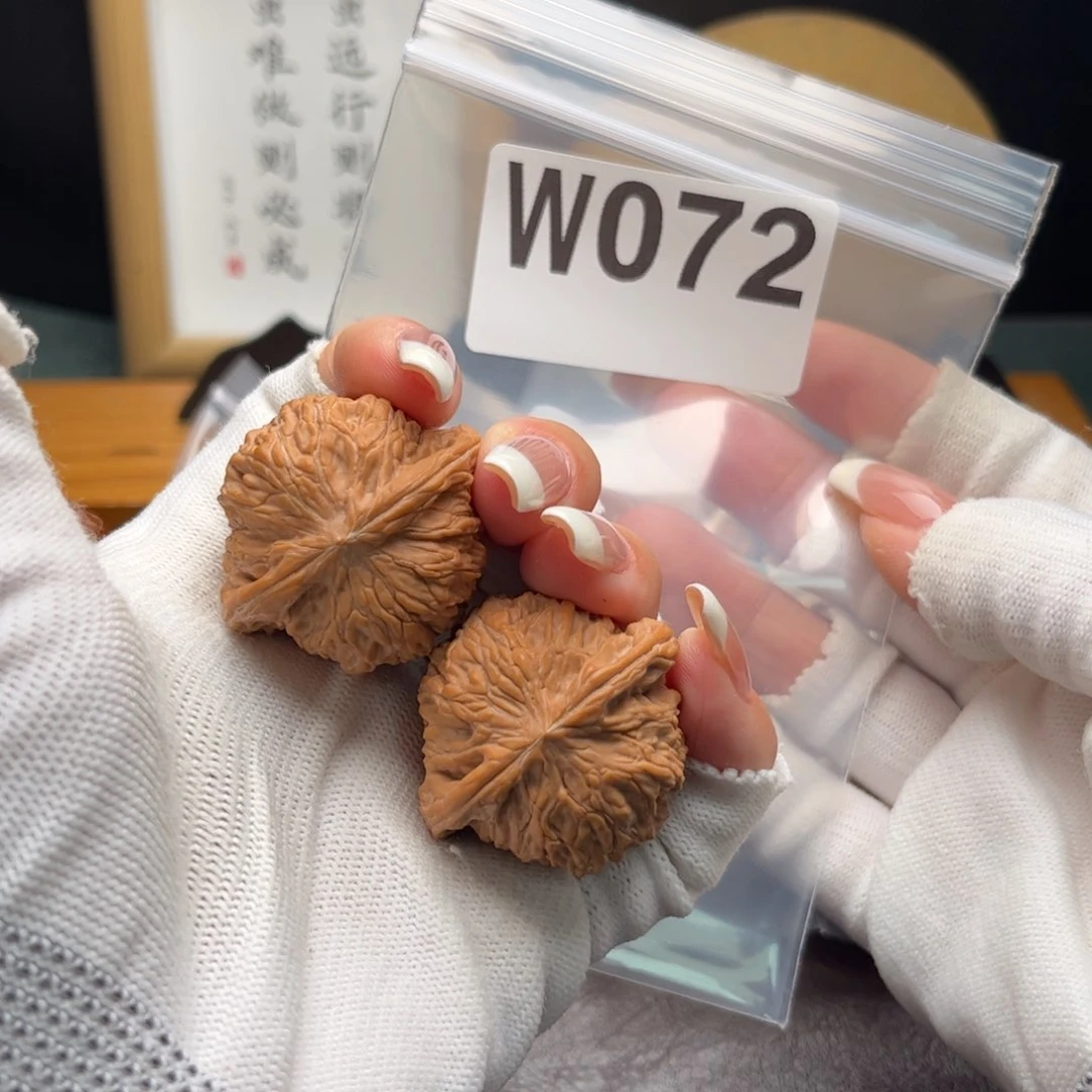 文玩核桃把件37磨盘w 072