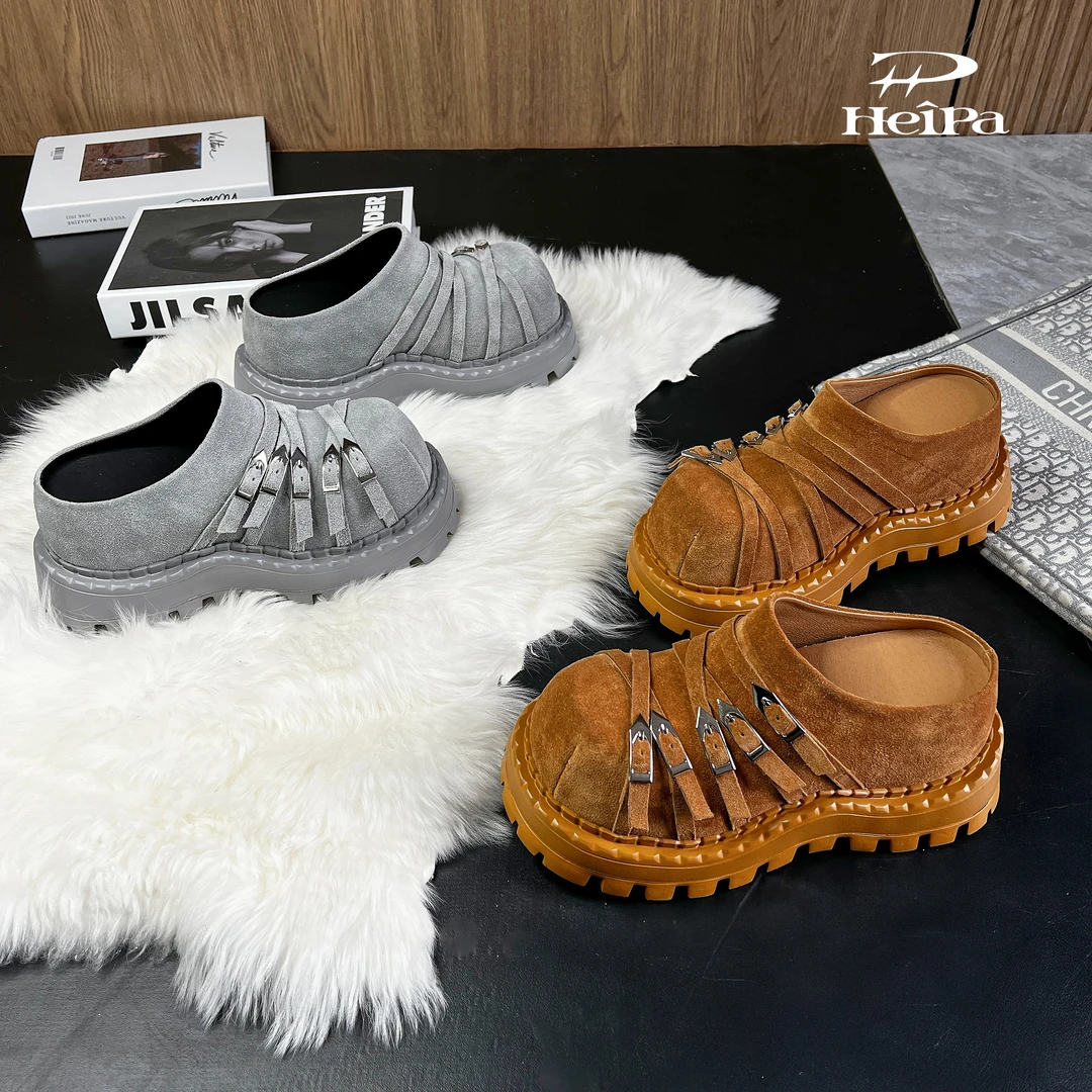 【HeiPa】付小付春季穿新款厚底时尚韩版乐福鞋女款