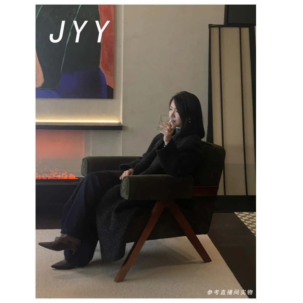 【一一】“松针标本”毛呢外套休闲风针织宽松型秋冬25C-M26392-1