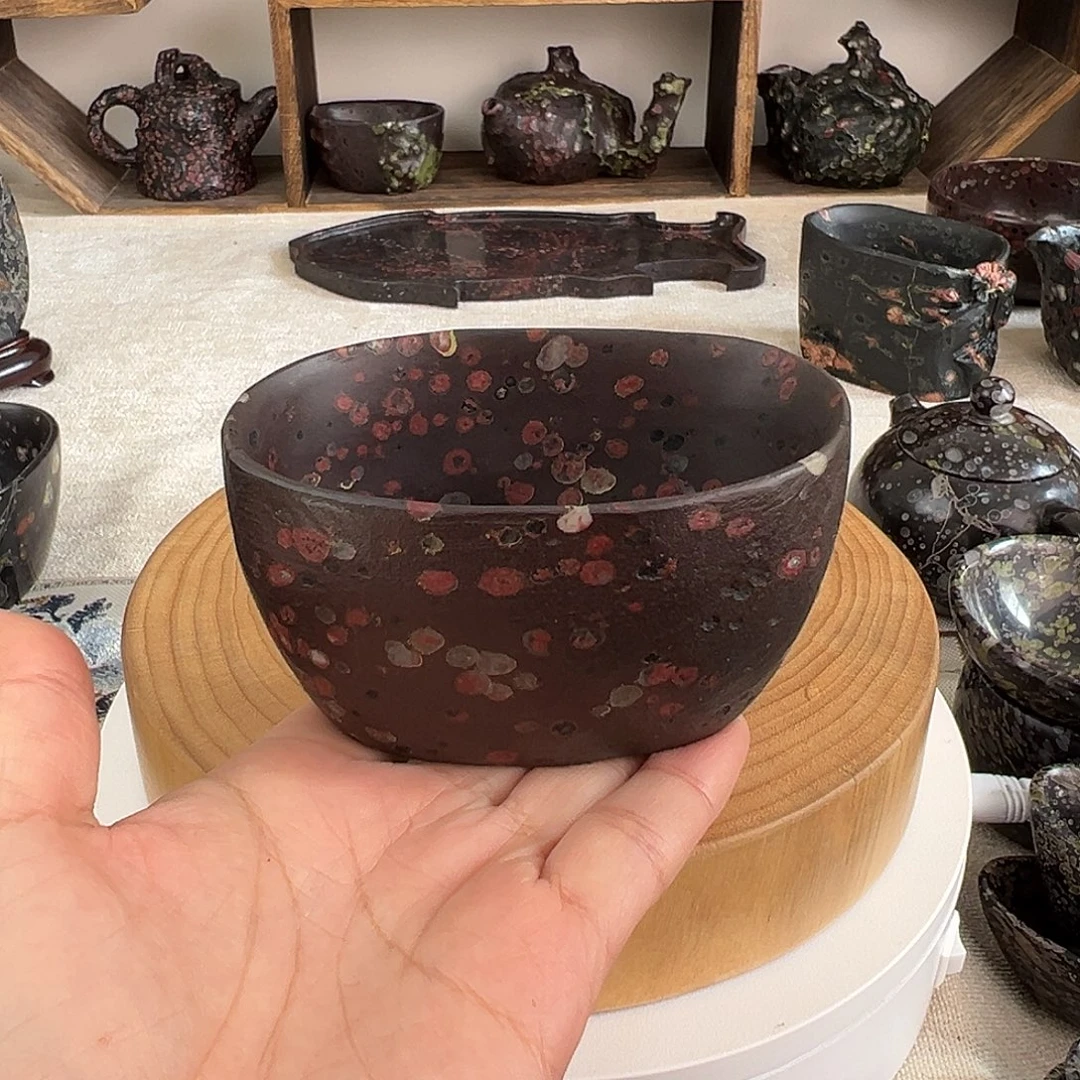 梅花玉精品随形杯180毫升
