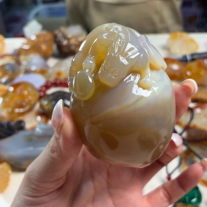 玛瑙/玉髓未镶嵌吊坠(不含链)