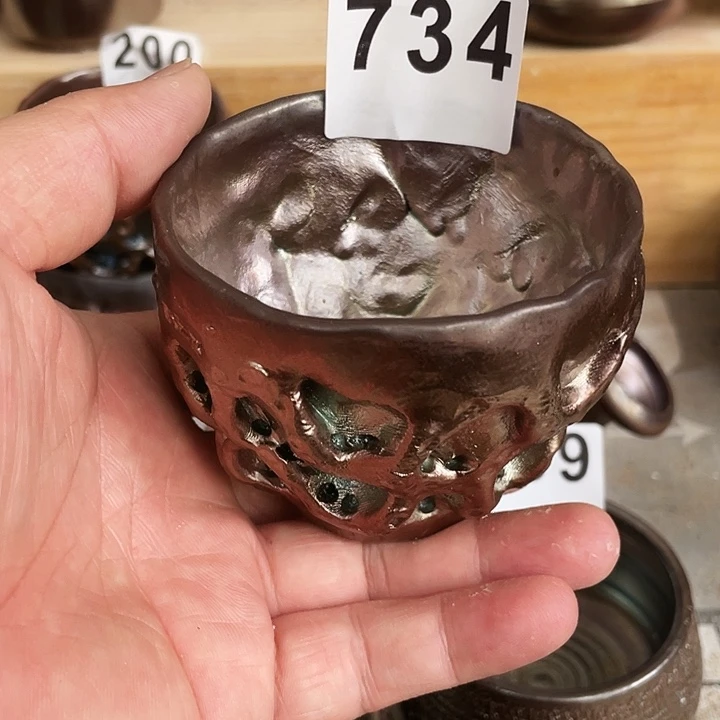 宝***长杯子柴烧纯手工734