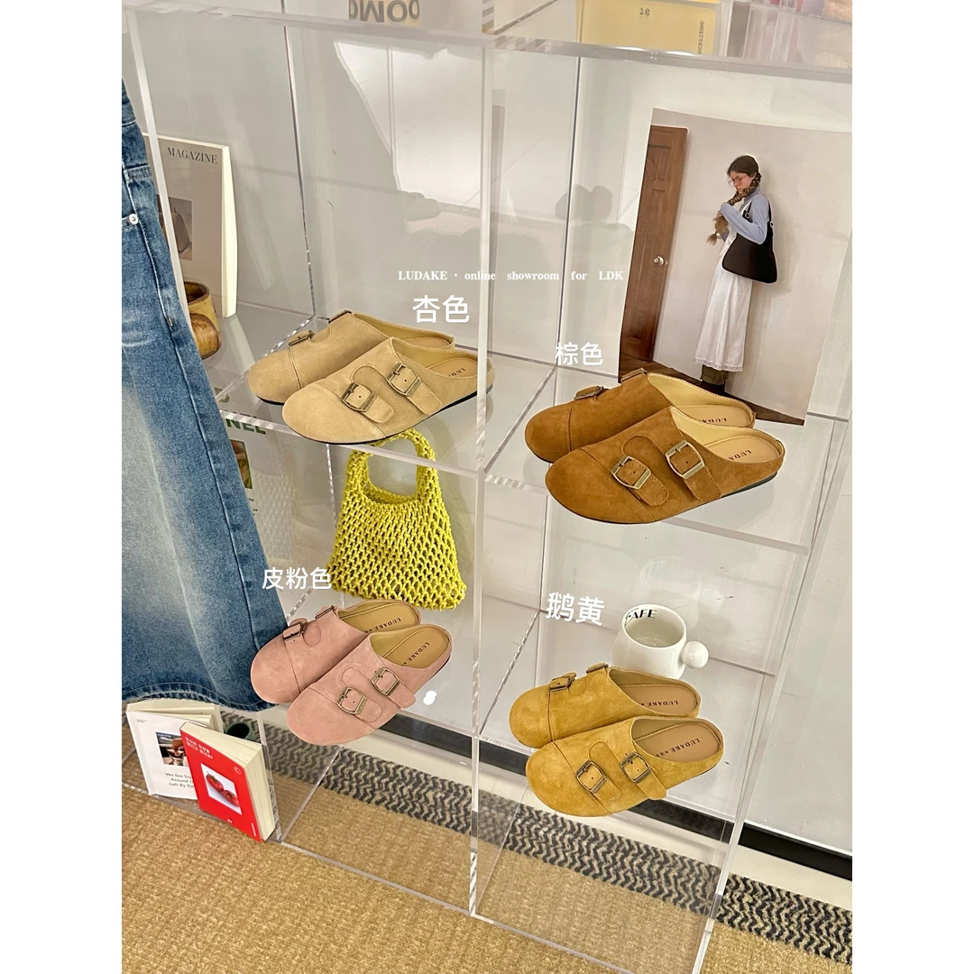 【NO退NO换】鑫燃KIKI 时尚小众皮带扣包头博肯鞋 LK1121 MDG (F)